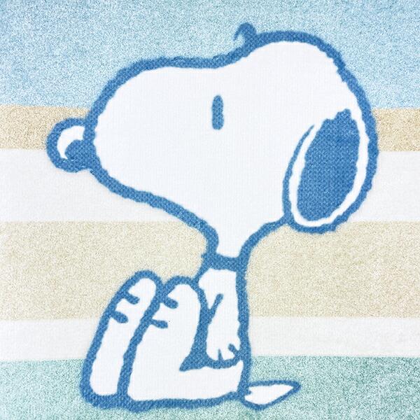 スヌーピー ロングマット【120cm】 くすみパステル ブルー ルームマット SNOOPY 商品画像2：キャラグッズPERFECT WORLD TOKYO