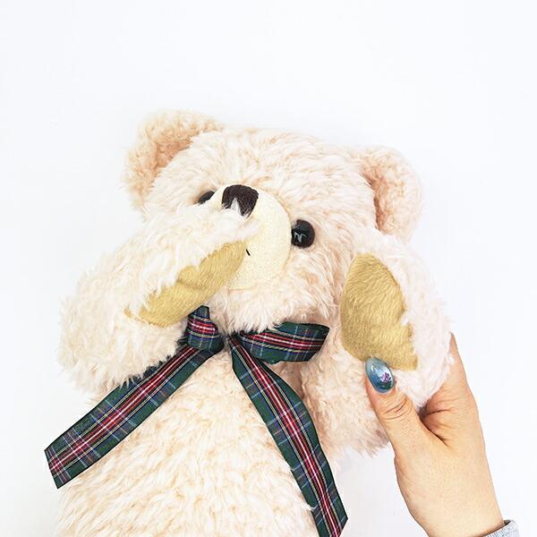 くまのメロディ ぬいぐるみ （L） ピンク 日本製 商品画像6：キャラグッズPERFECT WORLD TOKYO