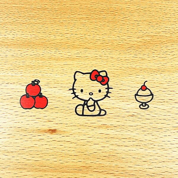 サンリオ ハローキティ ウッドトレー Sanrio 商品画像2：キャラグッズPERFECT WORLD TOKYO