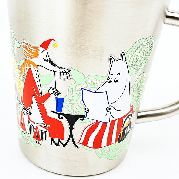 ムーミン 二重マグ Time with Mamma グリーン キッチン マグカップ MOOMIN 商品画像2：キャラグッズPERFECT WORLD TOKYO