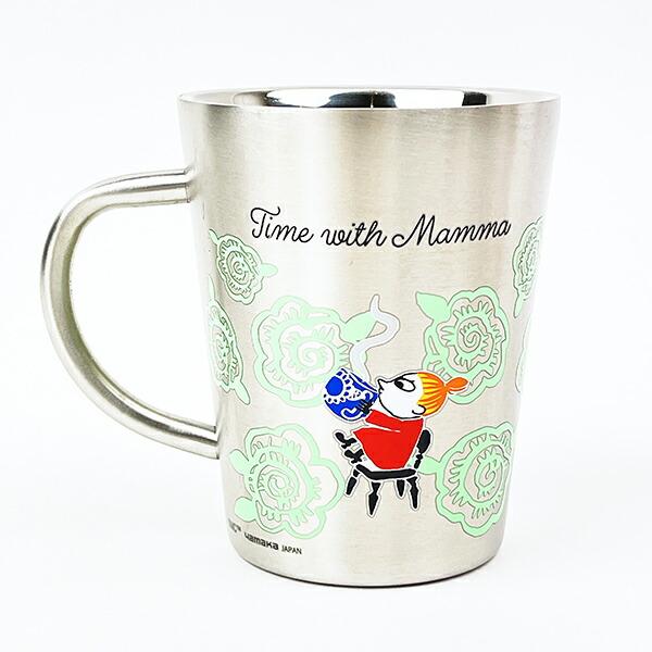 ムーミン 二重マグ Time with Mamma グリーン キッチン マグカップ MOOMIN 商品画像3：キャラグッズPERFECT WORLD TOKYO