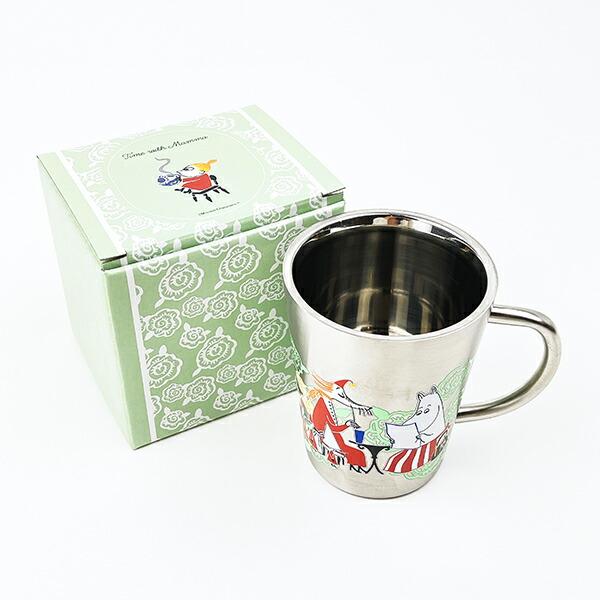 ムーミン 二重マグ Time with Mamma グリーン キッチン マグカップ MOOMIN 商品画像5：キャラグッズPERFECT WORLD TOKYO