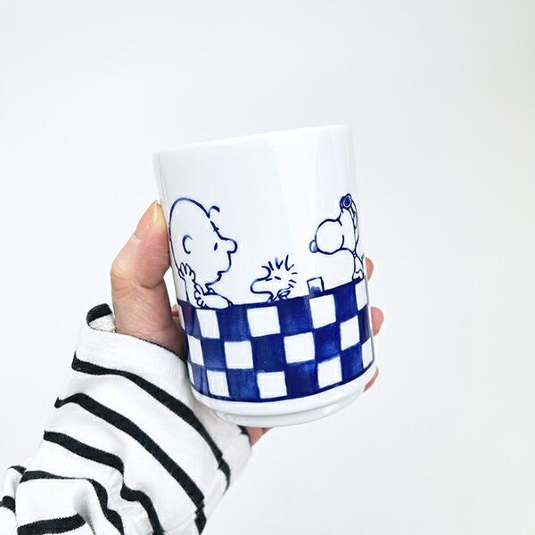 スヌーピー 市松 寿司湯呑 コップ 縁起ものシリーズ 日本製 SNOOPY 商品画像5：キャラグッズPERFECT WORLD TOKYO
