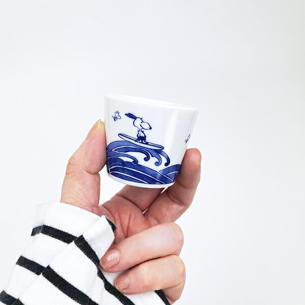 スヌーピー 波 ミニカップ コップ 縁起ものシリーズ 日本製 SNOOPY 商品画像5：キャラグッズPERFECT WORLD TOKYO