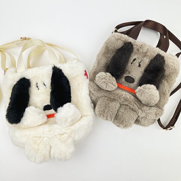 スヌーピー クリプティッド 2WAY ショルダーミニトートバッグ ベージュ  SNOOPY 商品画像6：キャラグッズPERFECT WORLD TOKYO