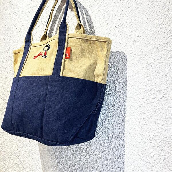 スヌーピー トートバッグ(M) (ネイビー) ランチ SNOOPY ROOTOTE ルートート コラボ 商品画像6：キャラグッズPERFECT WORLD TOKYO