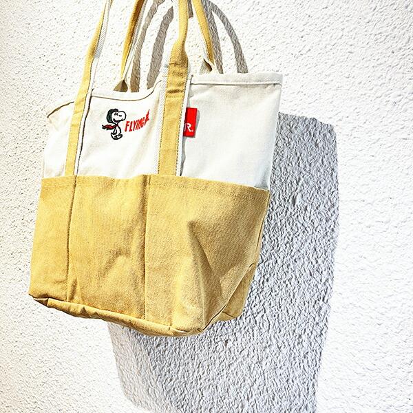 スヌーピー トートバッグ(M) (ブラウン) ランチ SNOOPY ROOTOTE ルートート コラボ 商品画像7：キャラグッズPERFECT WORLD TOKYO