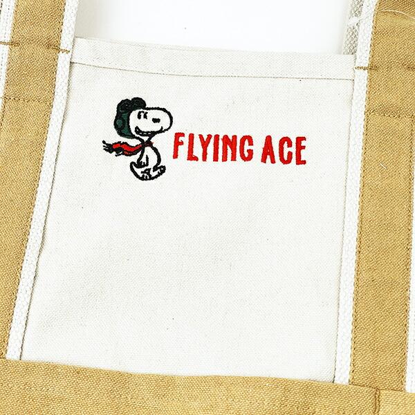 スヌーピー トートバッグ(L) (ブラウン) ランチ SNOOPY ROOTOTE ルートート コラボ 商品画像2：キャラグッズPERFECT WORLD TOKYO
