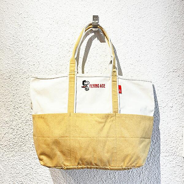スヌーピー トートバッグ(L) (ブラウン) ランチ SNOOPY ROOTOTE ルートート コラボ 商品画像6：キャラグッズPERFECT WORLD TOKYO