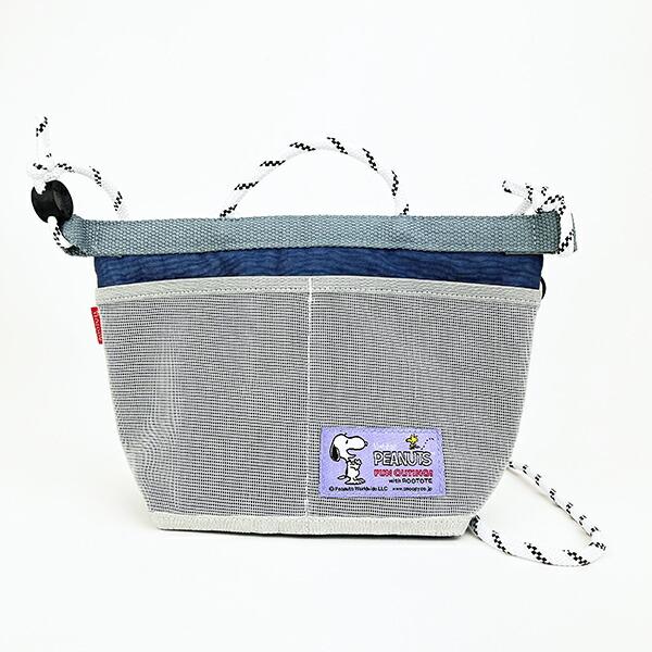 スヌーピー サコッシュ グレー ショルダーバッグ SNOOPY ROOTOTE ルートート コラボ 商品画像4：キャラグッズPERFECT WORLD TOKYO