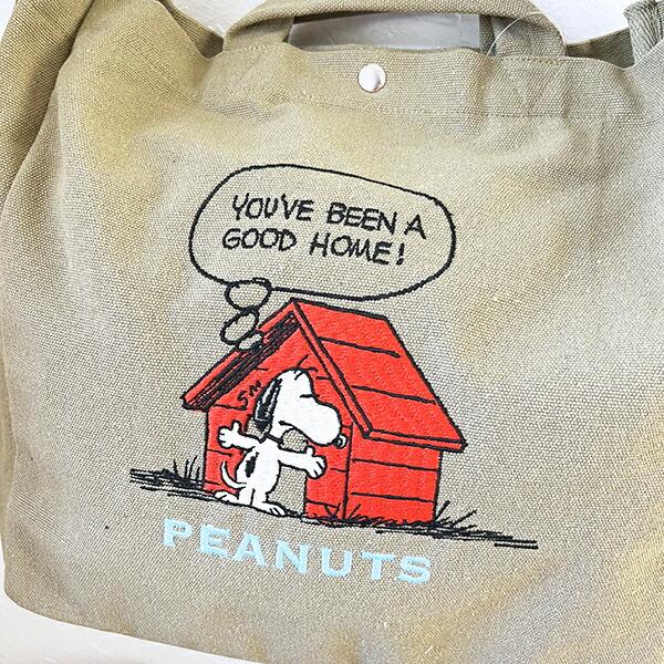 スヌーピー 2WAYショルダートートバッグ カーキ ROOTOTE ルートート コラボ SNOOPY 商品画像2：キャラグッズPERFECT WORLD TOKYO