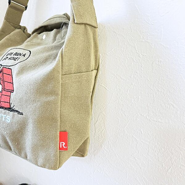 スヌーピー 2WAYショルダートートバッグ カーキ ROOTOTE ルートート コラボ SNOOPY 商品画像3：キャラグッズPERFECT WORLD TOKYO