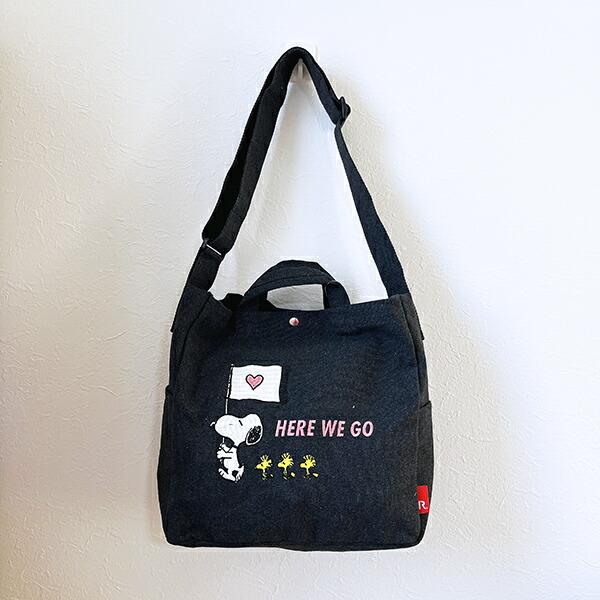 スヌーピー 2WAYショルダートートバッグ グレー ROOTOTE ルートート コラボ S･･･