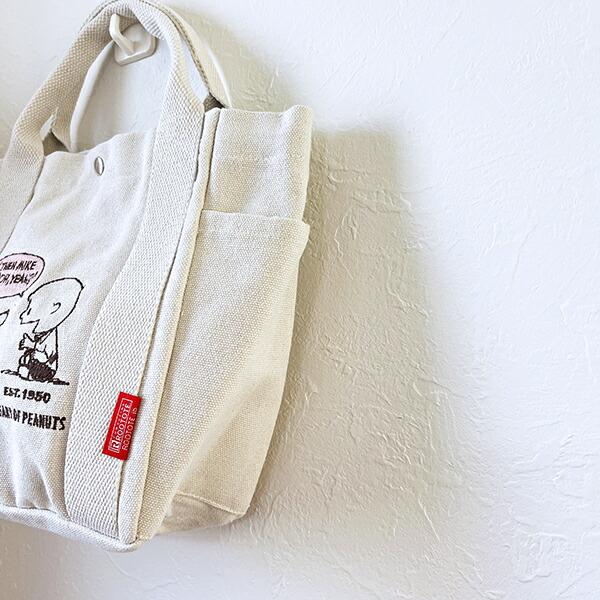 スヌーピー ランチトートバッグ アイボリー ROOTOTE ルートート コラボ SNOOPY 商品画像3：キャラグッズPERFECT WORLD TOKYO