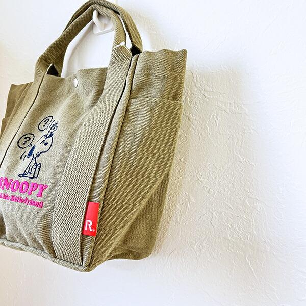 スヌーピー ランチトートバッグ カーキ ROOTOTE ルートート コラボ SNOOPY 商品画像3：キャラグッズPERFECT WORLD TOKYO