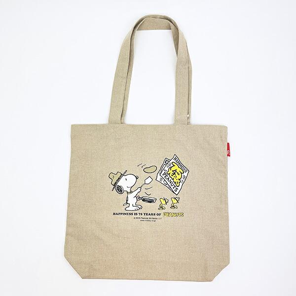 スヌーピー トートバッグ トール ベージュ PEANUTS 75th ROOTOTE ルートート ･･･