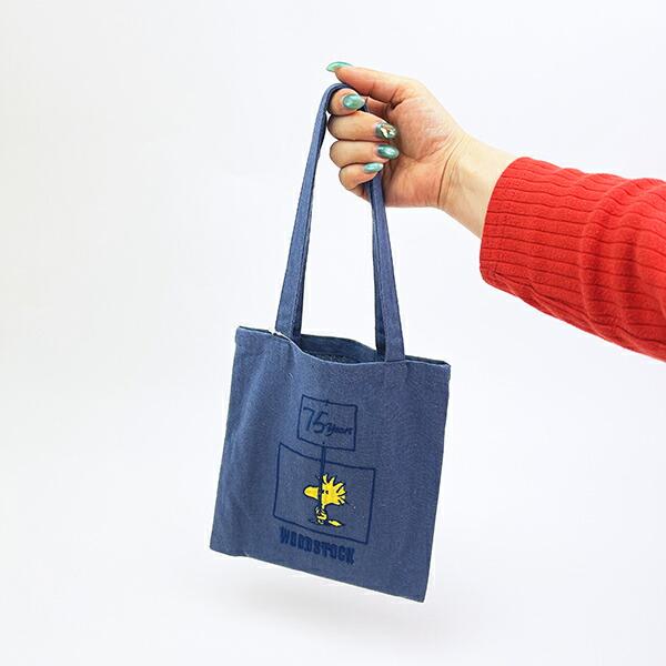スヌーピー ウッドストック ミニトートバッグ ブルー PEANUTS 75th ROOTOTE ルートート SNOOPY 商品画像4：キャラグッズPERFECT WORLD TOKYO