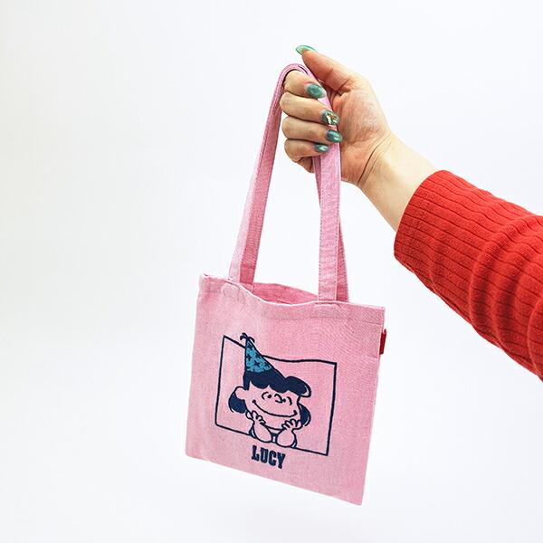 スヌーピー ルーシー ミニトートバッグ ピンク PEANUTS 75th ROOTOTE ルートート SNOOPY 商品画像4：キャラグッズPERFECT WORLD TOKYO