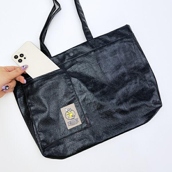 スヌーピー A4トートバッグ ブラック PEANUTS 75th ROOTOTE ルートート コラボ SNOOPY 商品画像3：キャラグッズPERFECT WORLD TOKYO