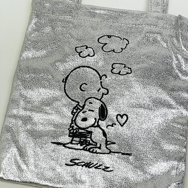 スヌーピー ミニトートバッグ シルバー PEANUTS 75th ROOTOTE ルートート コラボ SNOOPY 商品画像2：キャラグッズPERFECT WORLD TOKYO
