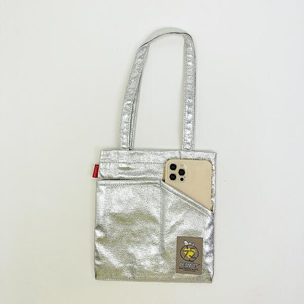スヌーピー ミニトートバッグ シルバー PEANUTS 75th ROOTOTE ルートート コラボ SNOOPY 商品画像3：キャラグッズPERFECT WORLD TOKYO