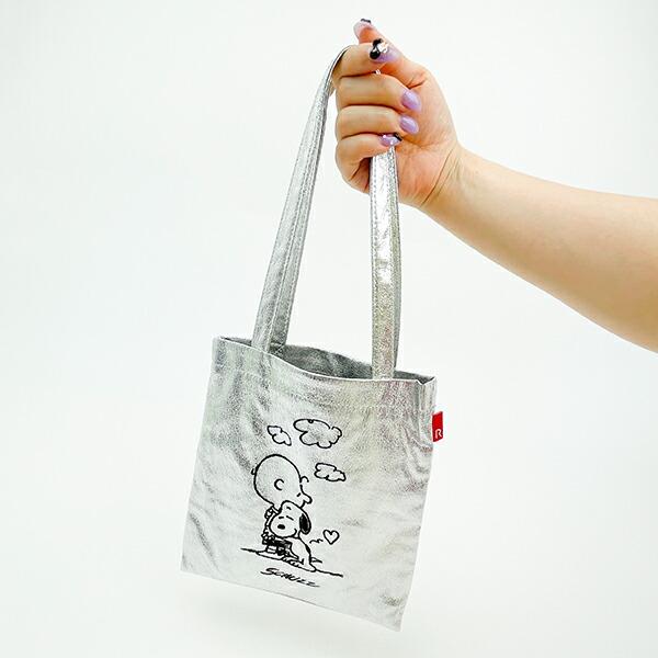 スヌーピー ミニトートバッグ シルバー PEANUTS 75th ROOTOTE ルートート コラボ SNOOPY 商品画像5：キャラグッズPERFECT WORLD TOKYO