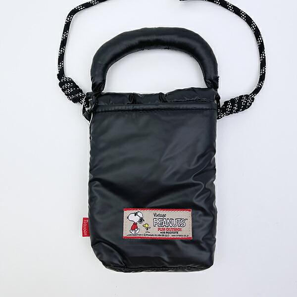 スヌーピー 2WAYミニショルダーバッグ シャイニーブラック ROOTOTE ルートート コラボ SNOOPY 商品画像3：キャラグッズPERFECT WORLD TOKYO