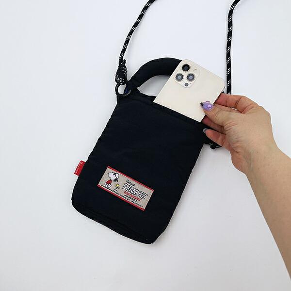 スヌーピー 2WAYミニショルダーバッグ マットブラック ROOTOTE ルートート コラボ SNOOPY 商品画像5：キャラグッズPERFECT WORLD TOKYO