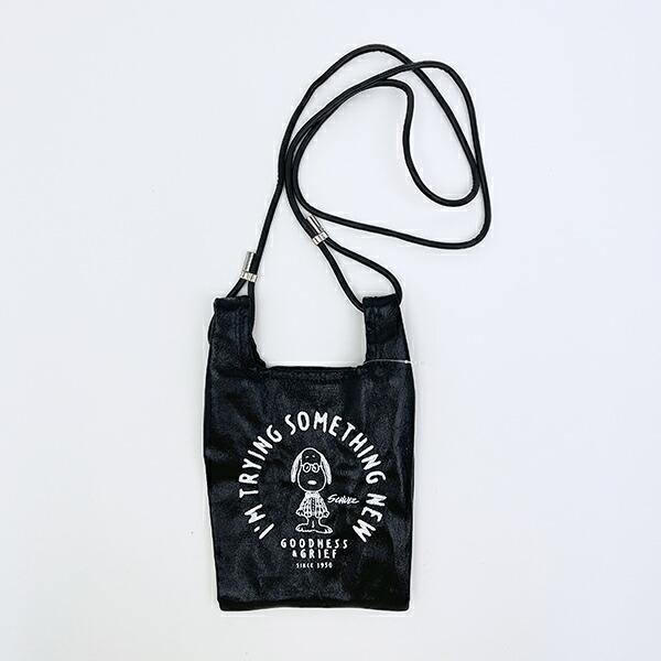 スヌーピー ミニショルダーバッグ ブラック PEANUTS 75th ROOTOTE ルートート･･･