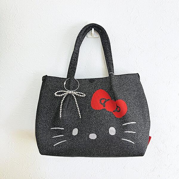 サンリオ ハローキティ トートバッグ ブラック Sanrio 商品画像8：キャラグッズPERFECT WORLD TOKYO