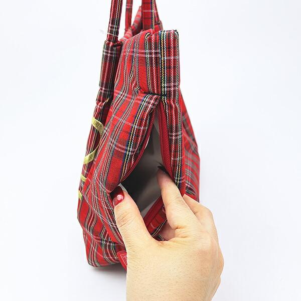サンリオ ハローキティ トートバッグ (レッドチェック) ルートート ROOTOTE  Sanrio 商品画像3：キャラグッズPERFECT WORLD TOKYO