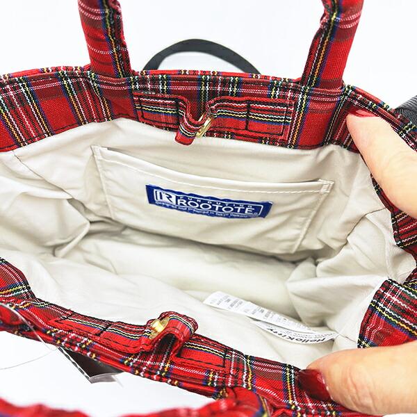 サンリオ ハローキティ 2WAYショルダートートバッグ  (レッドチェック) ルートート ROOTOTE  Sanrio 商品画像3：キャラグッズPERFECT WORLD TOKYO