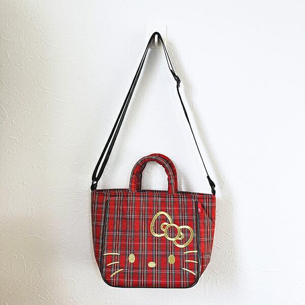 サンリオ ハローキティ 2WAYショルダートートバッグ  (レッドチェック) ルートート ROOTOTE  Sanrio 商品画像6：キャラグッズPERFECT WORLD TOKYO