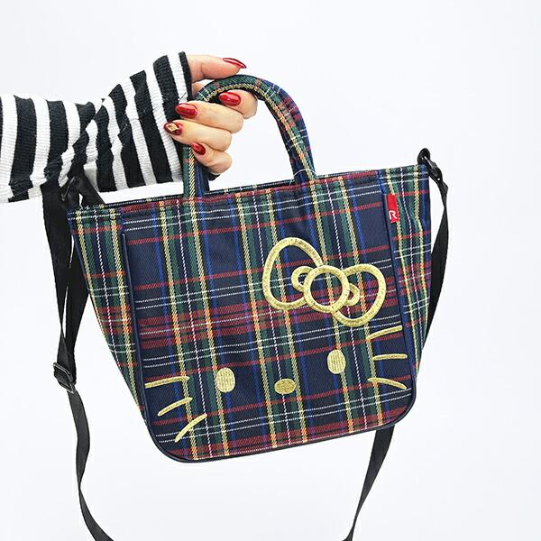 サンリオ ハローキティ 2WAYショルダートートバッグ  (イエローチェック) ルートート ROOTOTE  Sanrio 商品画像5：キャラグッズPERFECT WORLD TOKYO