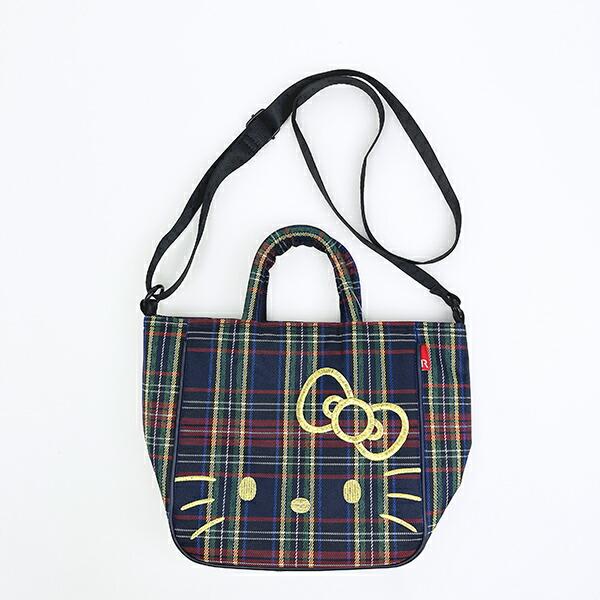 サンリオ ハローキティ 2WAYショルダートートバッグ  (イエローチェック) ル･･･