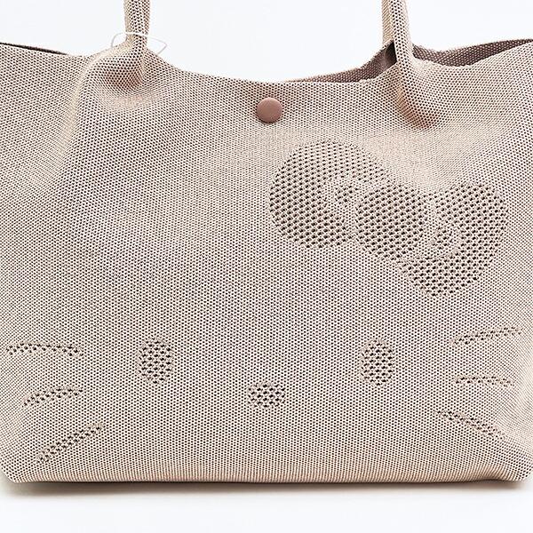 サンリオ ハローキティ ニットトートバッグ ミルクティー ルートート ROOTOTE Sanrio 商品画像2：キャラグッズPERFECT WORLD TOKYO