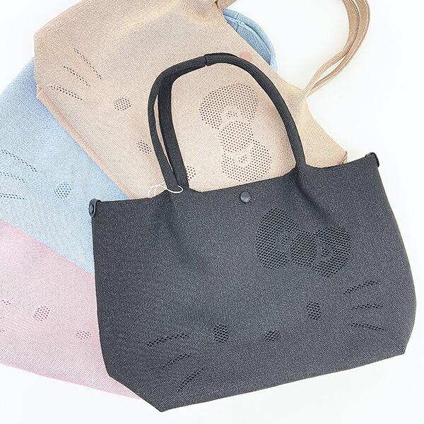 サンリオ ハローキティ ニットトートバッグ ミルクティー ルートート ROOTOTE Sanrio 商品画像8：キャラグッズPERFECT WORLD TOKYO