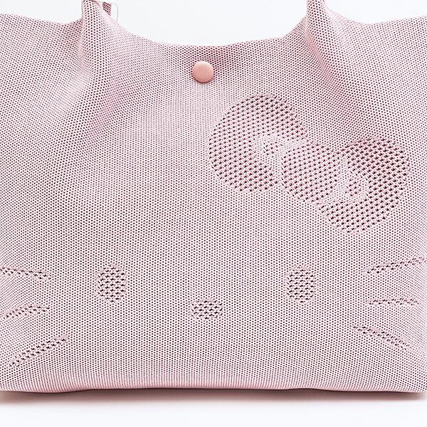 サンリオ ハローキティ ニットトートバッグ ミルキーピンク ルートート ROOTOTE Sanrio 商品画像2：キャラグッズPERFECT WORLD TOKYO