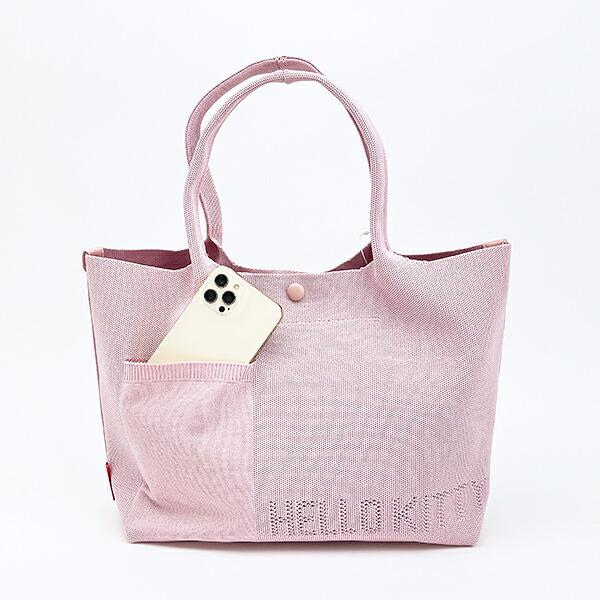 サンリオ ハローキティ ニットトートバッグ ミルキーピンク ルートート ROOTOTE Sanrio 商品画像4：キャラグッズPERFECT WORLD TOKYO