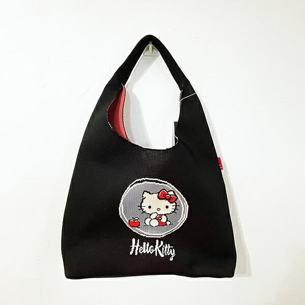 サンリオ ハローキティ ニットトートバッグ ブラック Sanrio ROOTOTE ルートート コラボ 商品画像6：キャラグッズPERFECT WORLD TOKYO