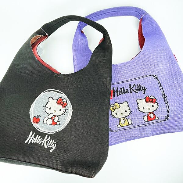 サンリオ ハローキティ ニットトートバッグ ブラック Sanrio ROOTOTE ルートート コラボ 商品画像9：キャラグッズPERFECT WORLD TOKYO