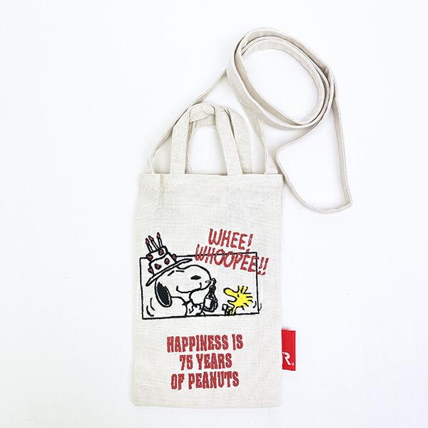 スヌーピー ショルダーバッグ アイボリー PEANUTS 75th ルートート ROOTOTE S･･･
