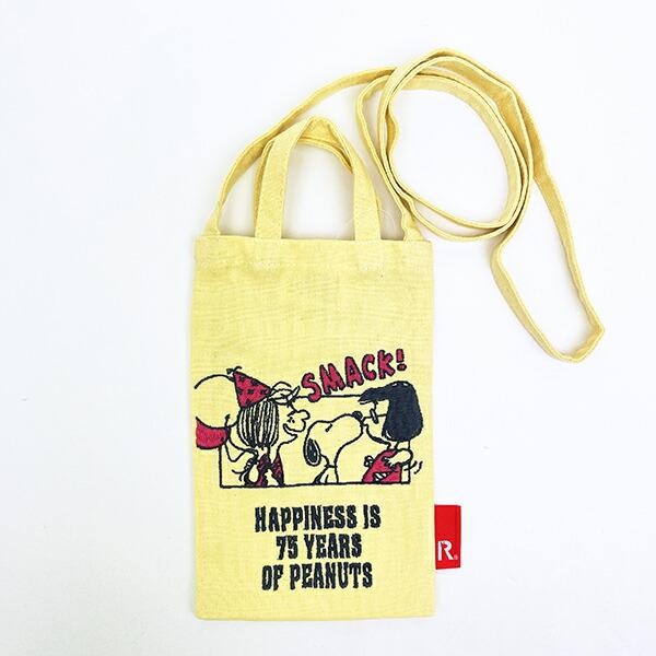 スヌーピー ショルダーバッグ イエロー PEANUTS 75th ルートート ROOTOTE SNO･･･