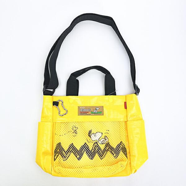 スヌーピー 2WAYショルダートートバッグ (イエロー) ルートート ROOTOTE SNOO･･･