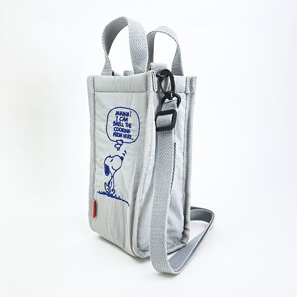 スヌーピー 2WAYボトルショルダートートバッグ (グレー) ランチ ルートート ROOTOTE SNOOPY 商品画像3：キャラグッズPERFECT WORLD TOKYO