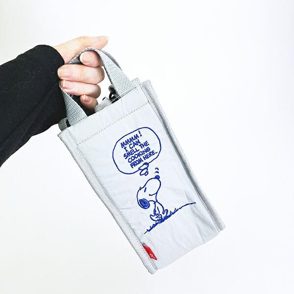 スヌーピー 2WAYボトルショルダートートバッグ (グレー) ランチ ルートート ROOTOTE SNOOPY 商品画像7：キャラグッズPERFECT WORLD TOKYO