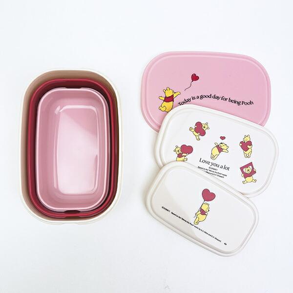 ディズニー くまのプーさん シールランチボックス3個セット お弁当 Disney 商品画像3：キャラグッズPERFECT WORLD TOKYO