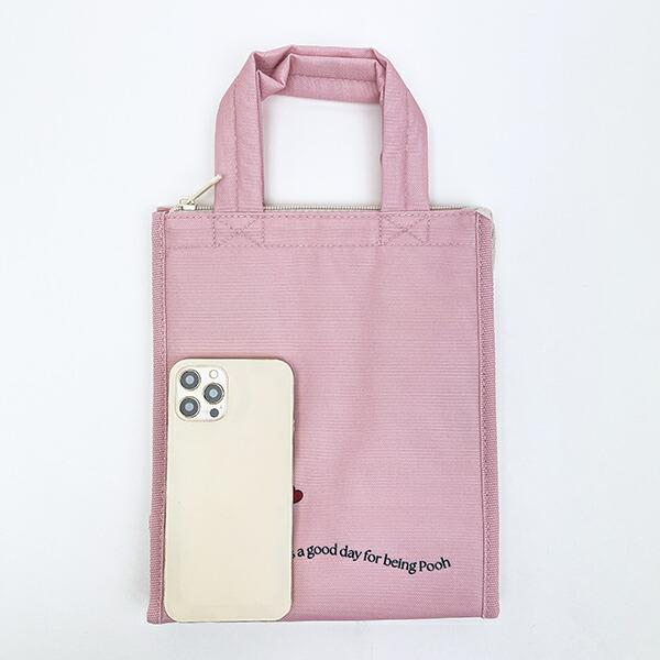 ディズニー くまのプーさん スクエアランチバッグ(M) Pooh Heart お弁当 Disney 商品画像5：キャラグッズPERFECT WORLD TOKYO