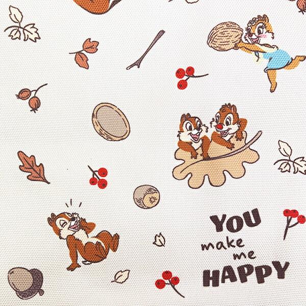 ディズニー チップとデール スクエアランチバッグ(M) Chip'n'Dale NUTS お弁当 Disney 商品画像2：キャラグッズPERFECT WORLD TOKYO