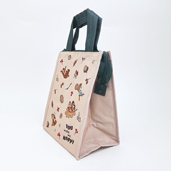 ディズニー チップとデール スクエアランチバッグ(M) Chip'n'Dale NUTS お弁当 Disney 商品画像3：キャラグッズPERFECT WORLD TOKYO